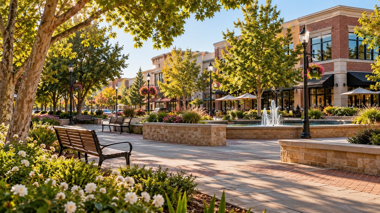 Illustrative community scene for Roseville